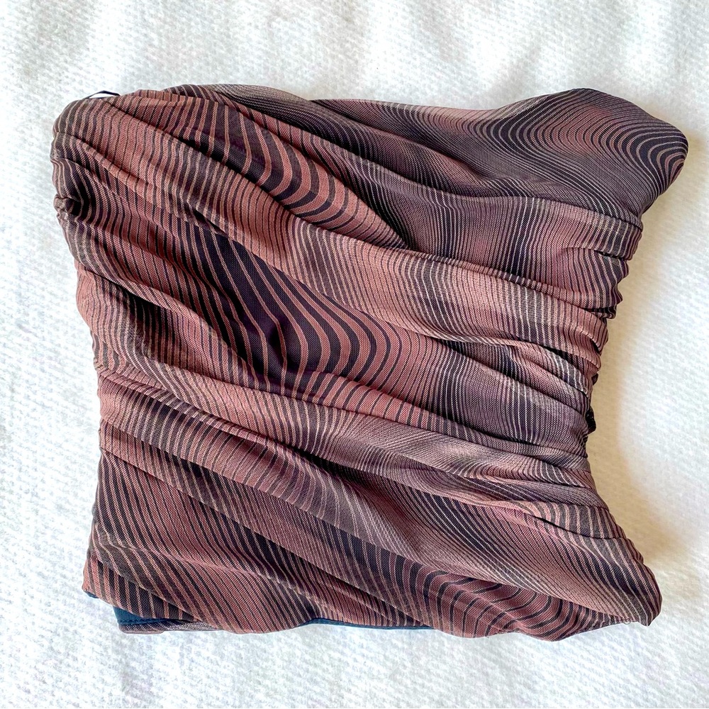Beautiful Draped top ZARA with zipper on both sides. Size S
